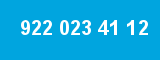 922 023 41 12 922 023 41 12